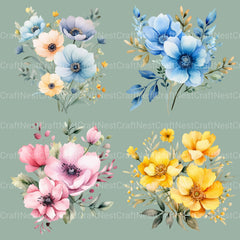 Flowers Clipart Bundle 30 - CraftNest - Digital Crafting and Art
