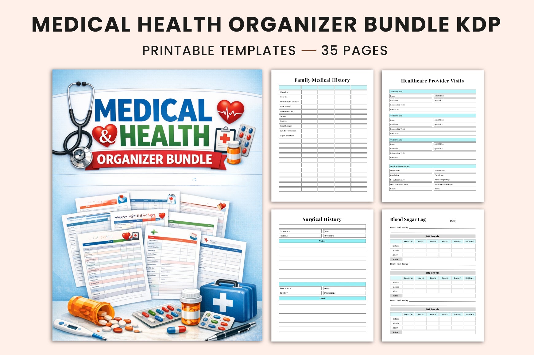 Medical Health Planner Template