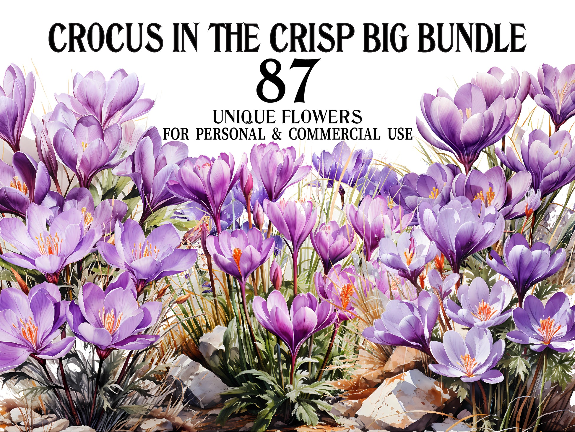 Crocus In The Crisp Clipart - CraftNest