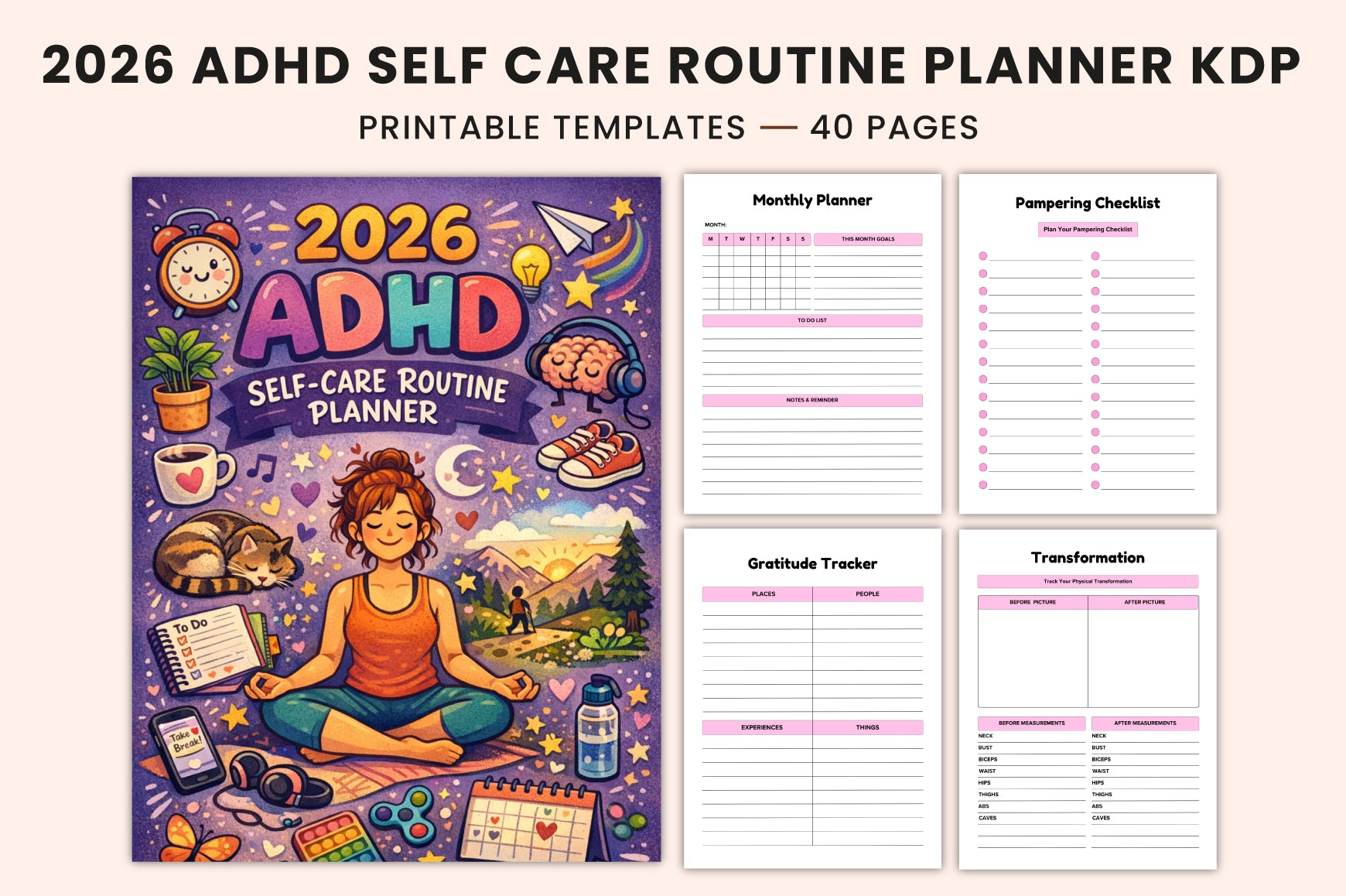 ADHD Self-Care Routine Planner