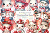 Valentines Day Mouse Clipart Bundle