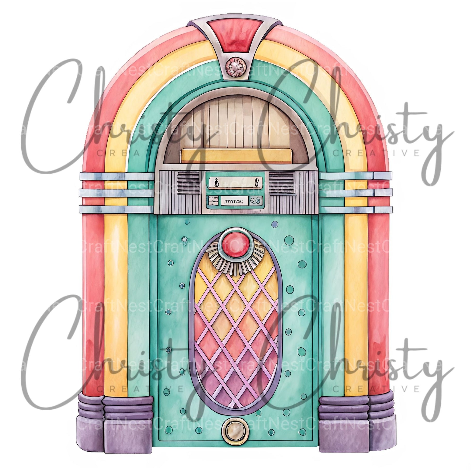 Jukebox 1 Clipart Bundle - CraftNest - Digital Crafting and Art