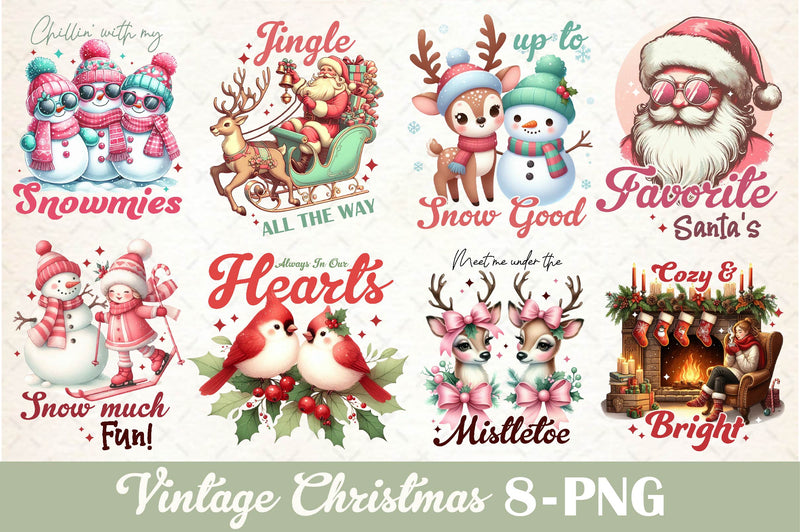Cardinal Christmas Cute Clipart Bundle - CraftNest - Digital Crafting and Art