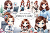 Office Lady Clipart Bundle