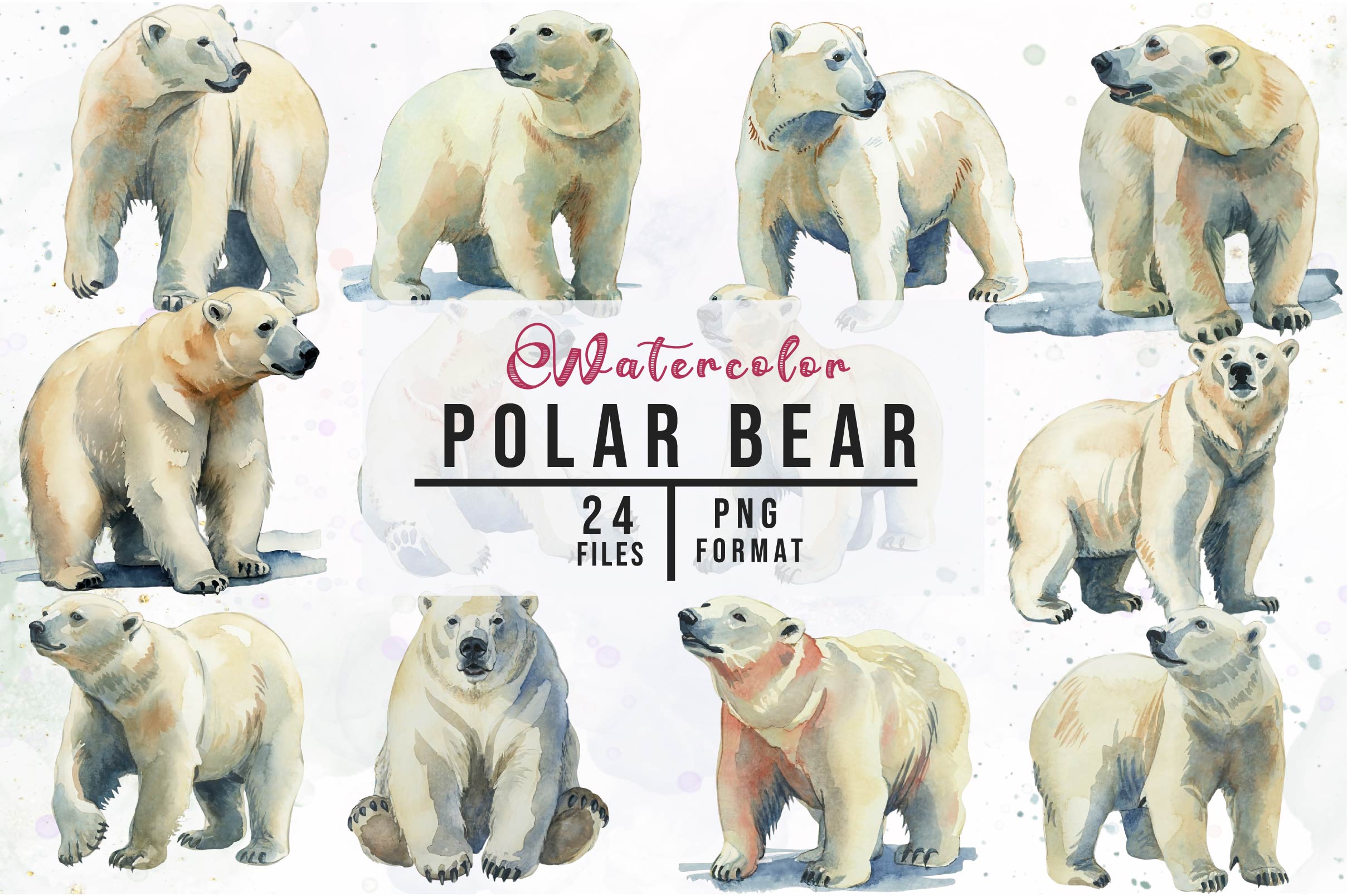 Polar Bear Clipart Bundle - CraftNest - Digital Crafting and Art