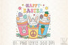 Groovy Easter Coffee Clipart Bundle 1