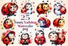 Funny Ladybug Clipart Bundle 6