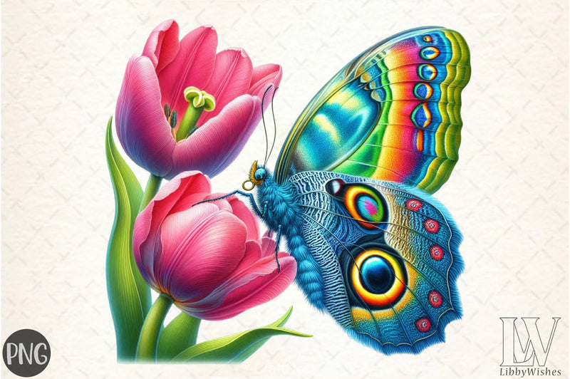 Spring Flower & Butterfly Clipart Bundle - CraftNest - Digital Crafting and Art