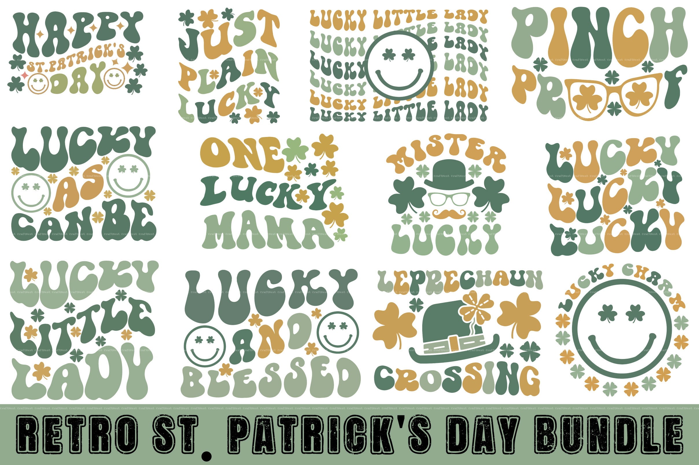 Retro St. Patrick's Day SVG Bundle 3