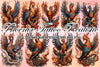 Phoenix Tattoo Realistic Old School Clipart Bundle