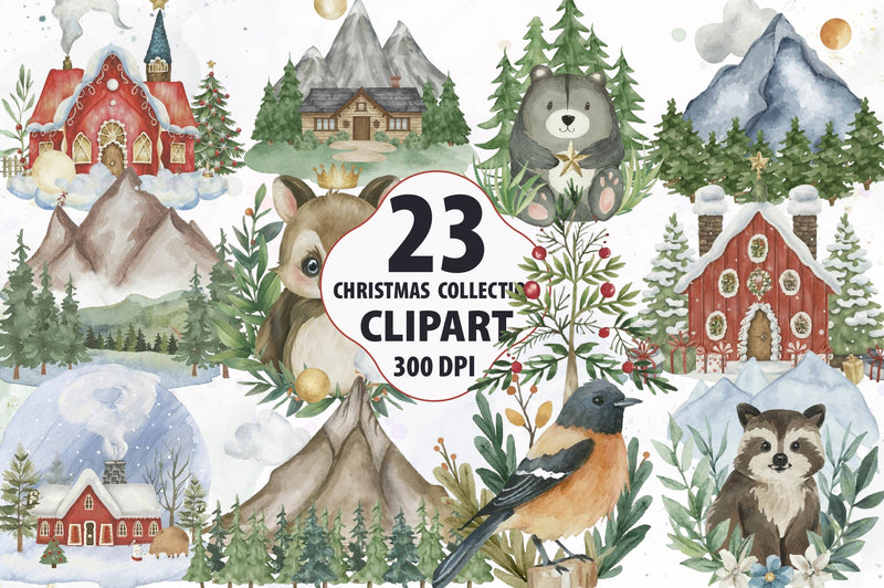 Christmas Collection Clipart Bundle - CraftNest - Digital Crafting and Art