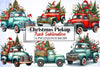 Christmas Truck Clipart Bundle 8