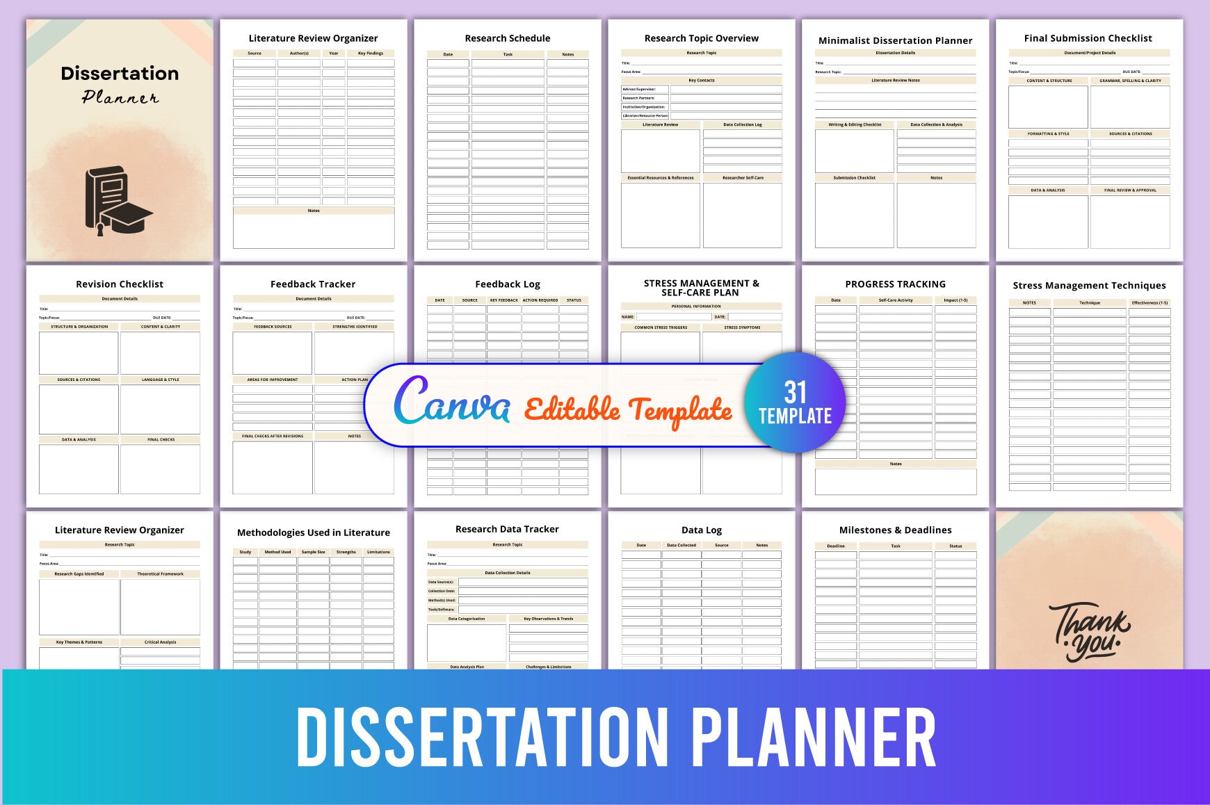 Dissertation Planner Guide
