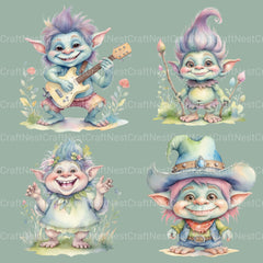 Trolls Clipart Bundle - CraftNest - Digital Crafting and Art