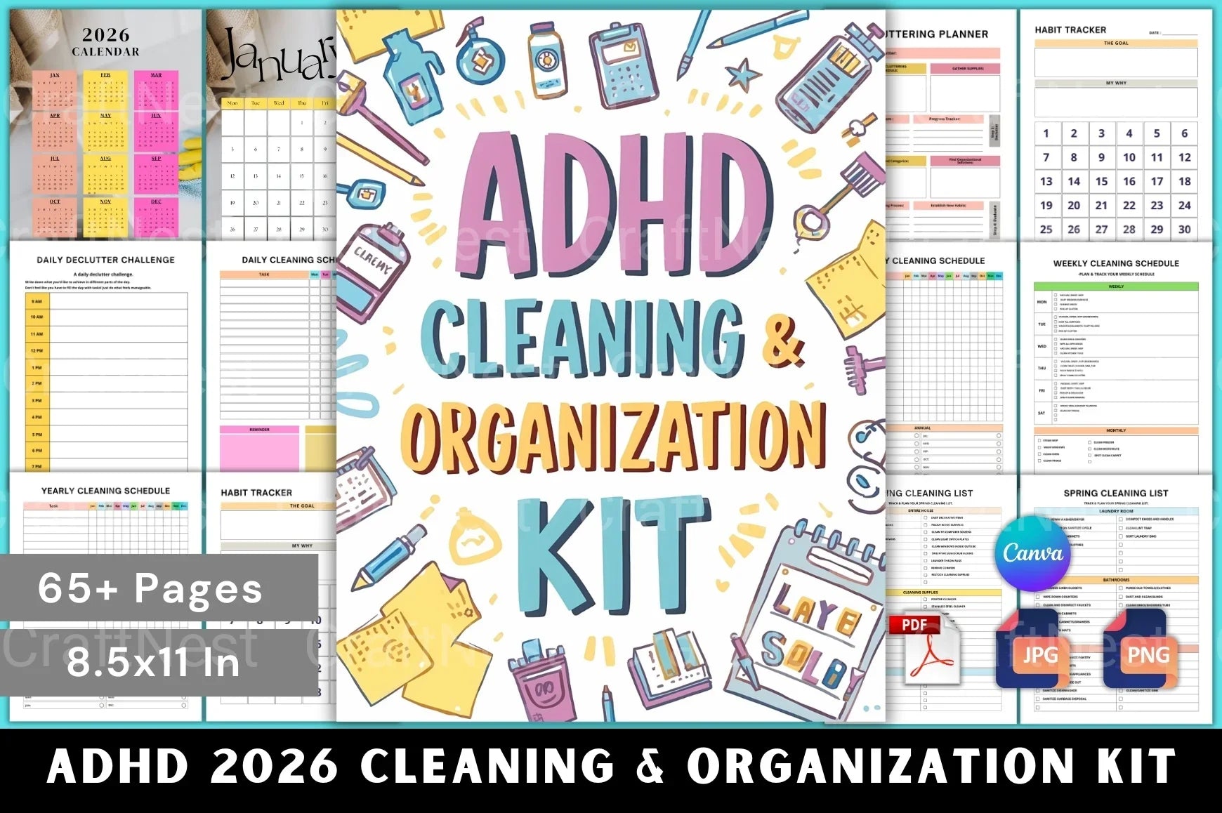 Effective ADHD Cleaning and Organization Tips - CraftNest - Digital Crafting and Art