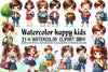 Happy Kids Clipart Bundle