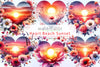 Heart Beach Sunset Clipart Bundle