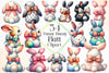 Funny Bunny Butt Clipart Bundle