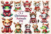 Christmas Animal Clipart Bundle 4