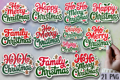 Christmas Sticker Clipart Bundle - CraftNest - Digital Crafting and Art