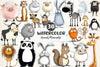 Animals Minimalist Cartoon Clipart Bundle
