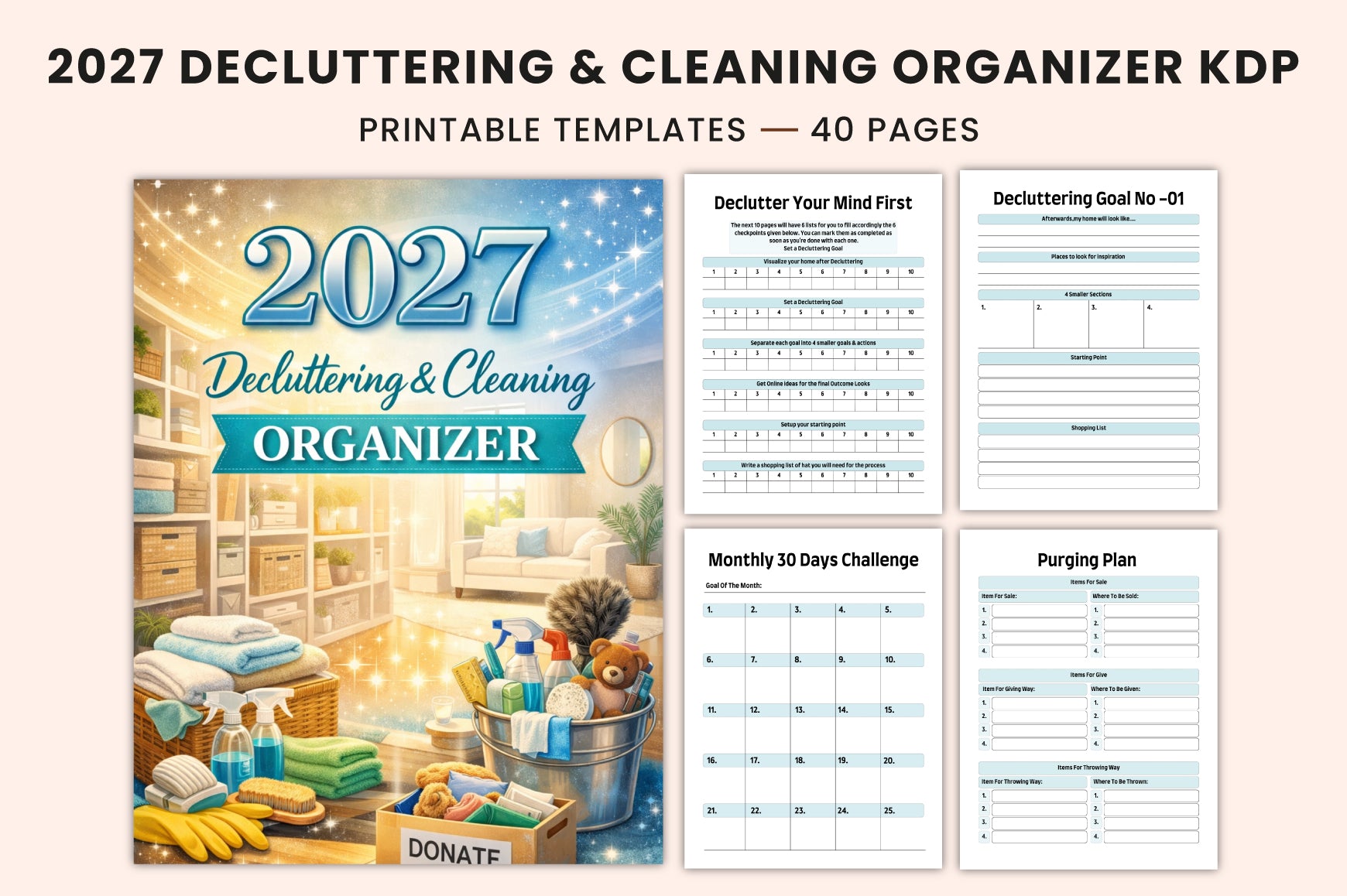 Decluttering Cleaning Planner Guide