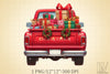 Christmas Truck Clipart Bundle 6