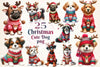 Christmas Dogs Clipart Bundle 3