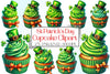 St Patrick's Day Cupcake Clipart Bundle