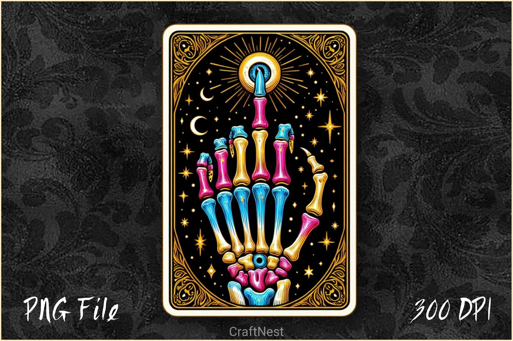 The Finger Funny Tarot Card Clipart Bundle - CraftNest - Digital Crafting and Art