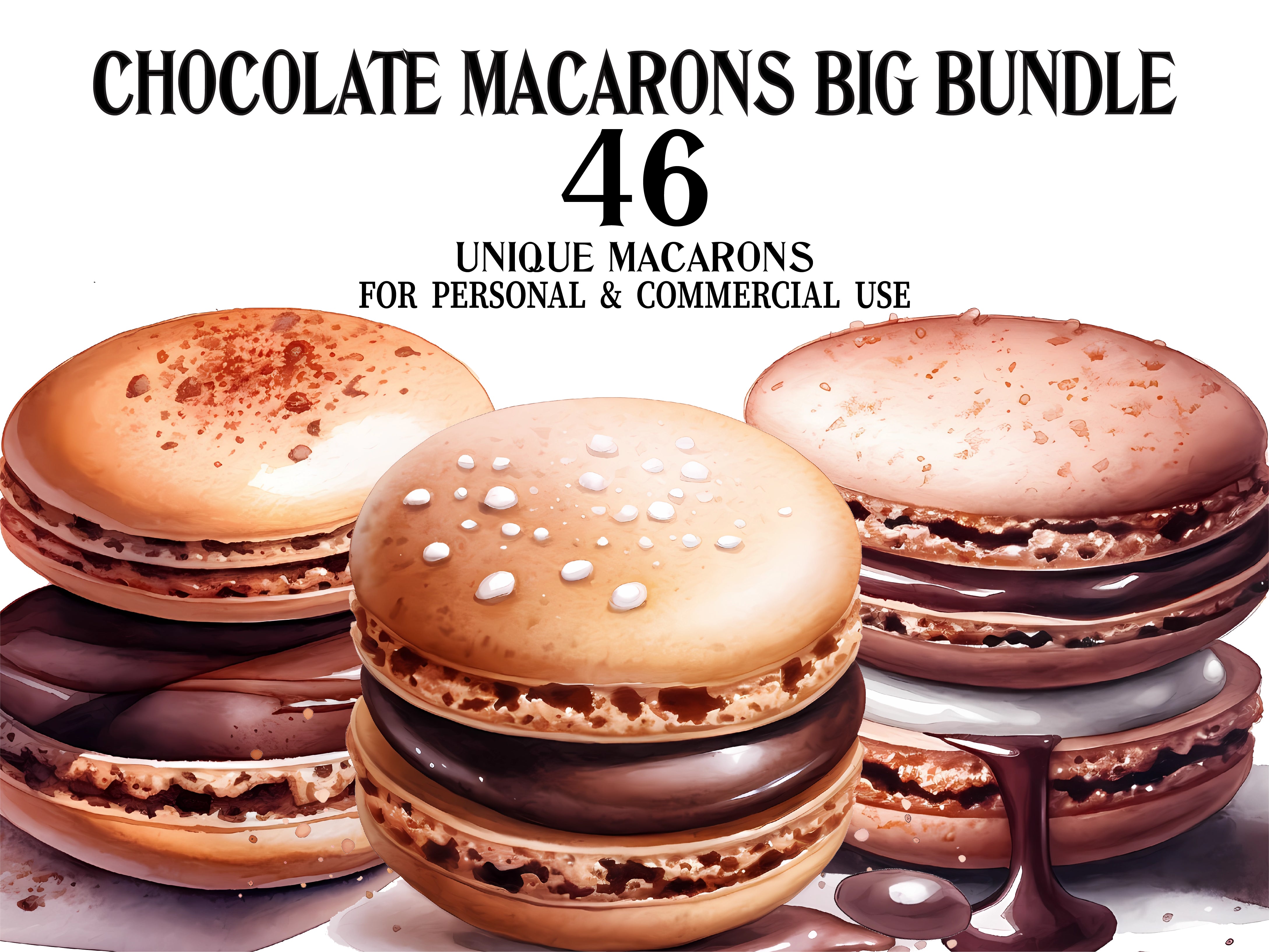 Chocolate Macarons Clipart - CraftNest