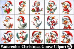 Christmas Goose Clipart Bundle - CraftNest - Digital Crafting and Art