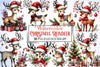Christmas Reindeer Clipart Bundle