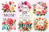 Text Mom Decorated With Flower Clipart Bundle