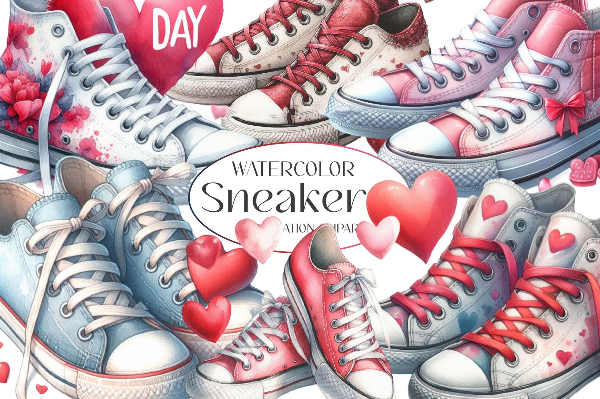 Sneakers Clipart Bundle - CraftNest - Digital Crafting and Art