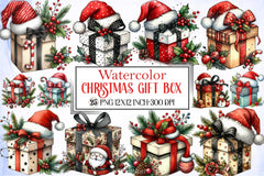 Christmas Gift Box Clipart Bundle - CraftNest - Digital Crafting and Art