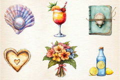 Beach Wedding Set Clipart Bundle - CraftNest - Digital Crafting and Art