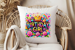 Birthday Girl Floral Clipart Bundle - CraftNest - Digital Crafting and Art