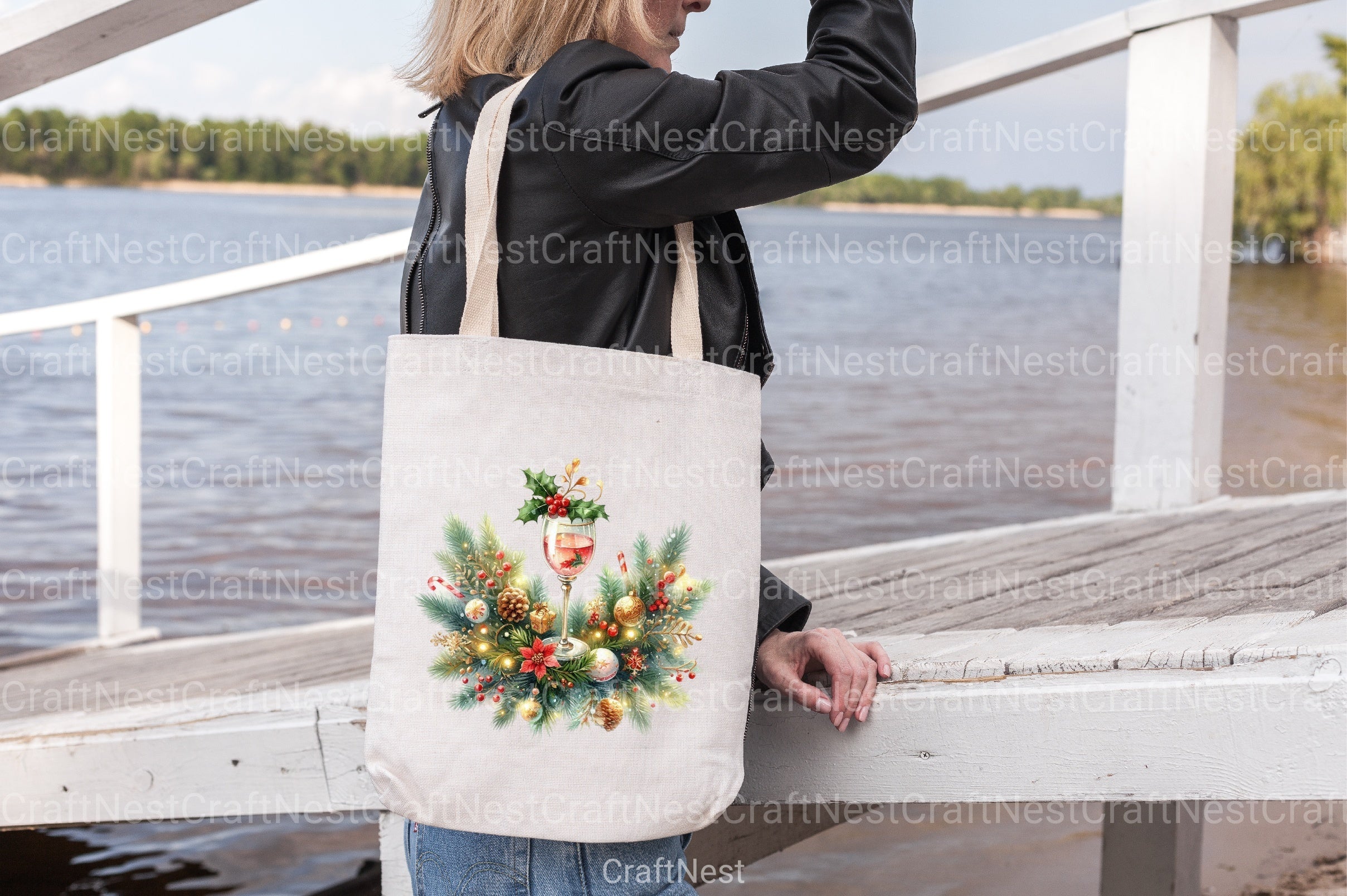 Christmas Wine Glass Clipart Bundle - CraftNest - Digital Crafting and Art