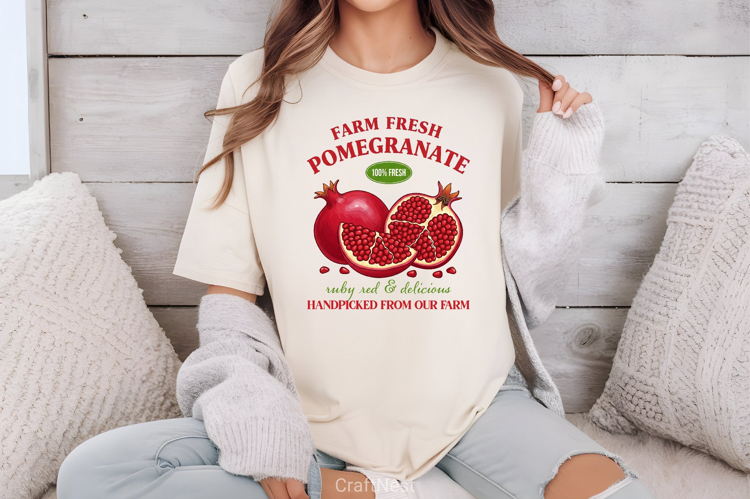 Farm Fresh Pomegranate Clipart Bundle - CraftNest - Digital Crafting and Art