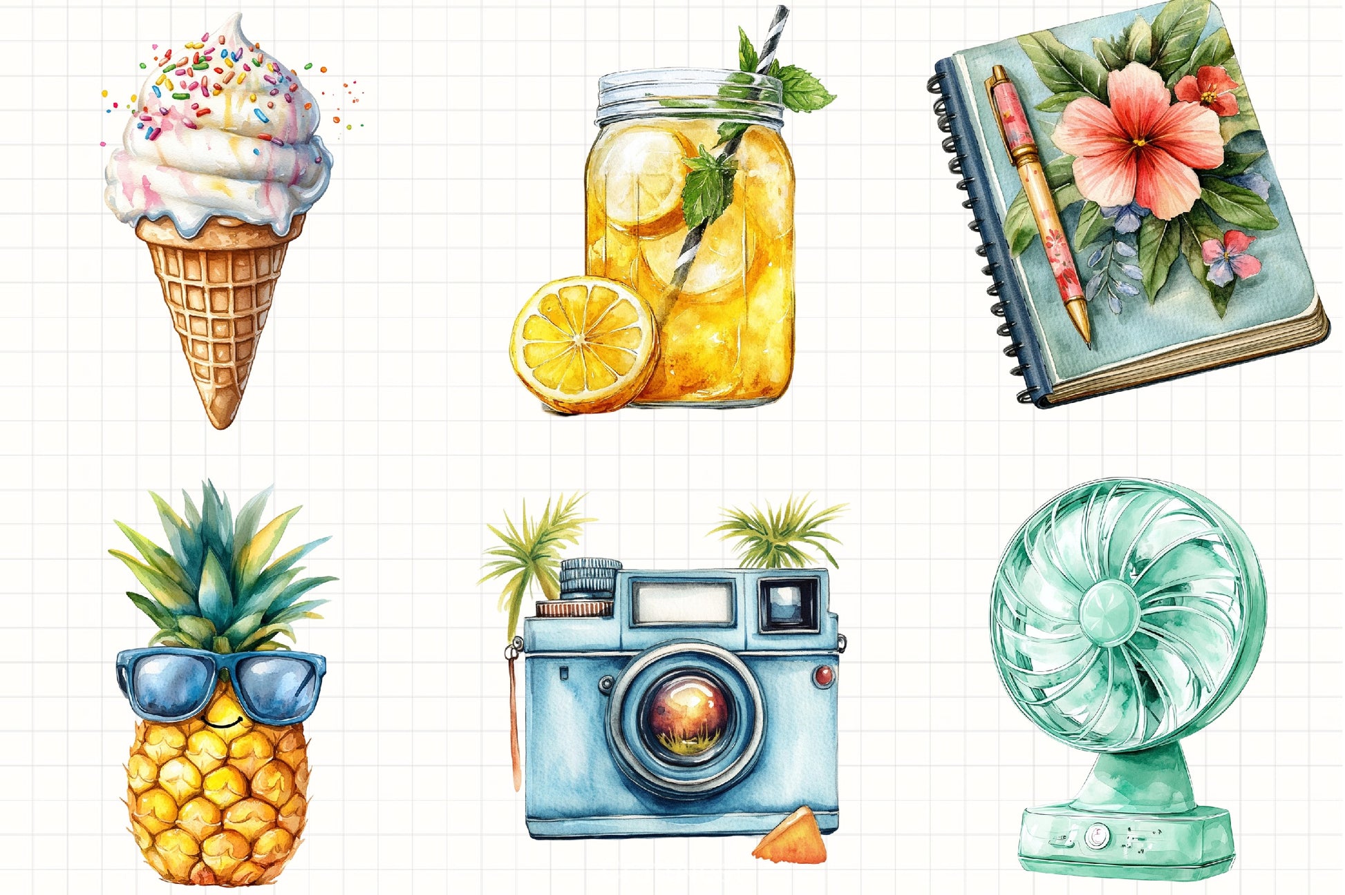 Summer Vacation Clipart Bundle 3 - CraftNest - Digital Crafting and Art