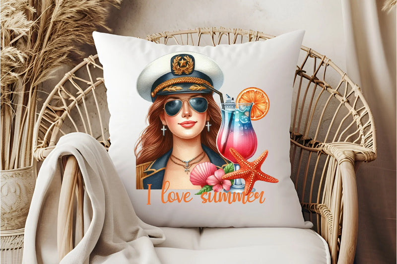 Matrose Sailor Marine Summer Girl Clipart Bundle - CraftNest - Digital Crafting and Art