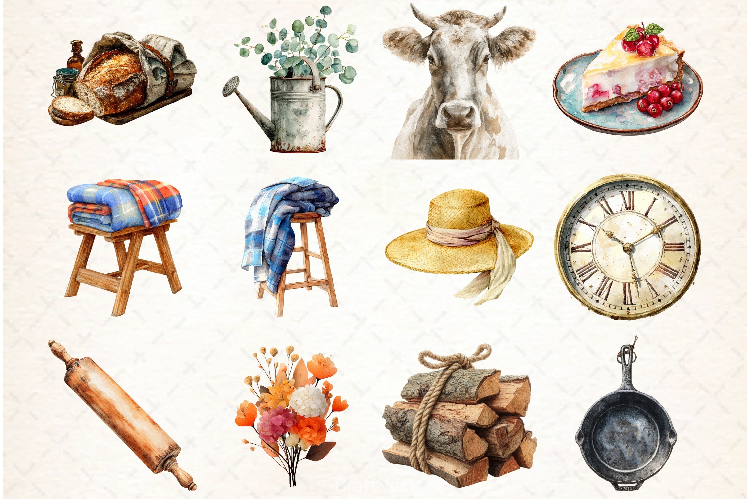 Farmer Life Clipart Bundle - CraftNest - Digital Crafting and Art
