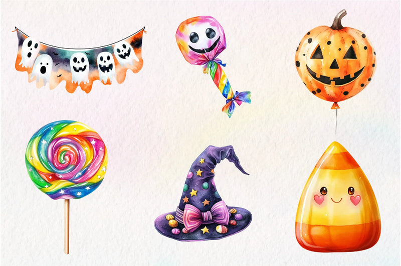 Cute Halloween Day Clipart Bundle - CraftNest - Digital Crafting and Art