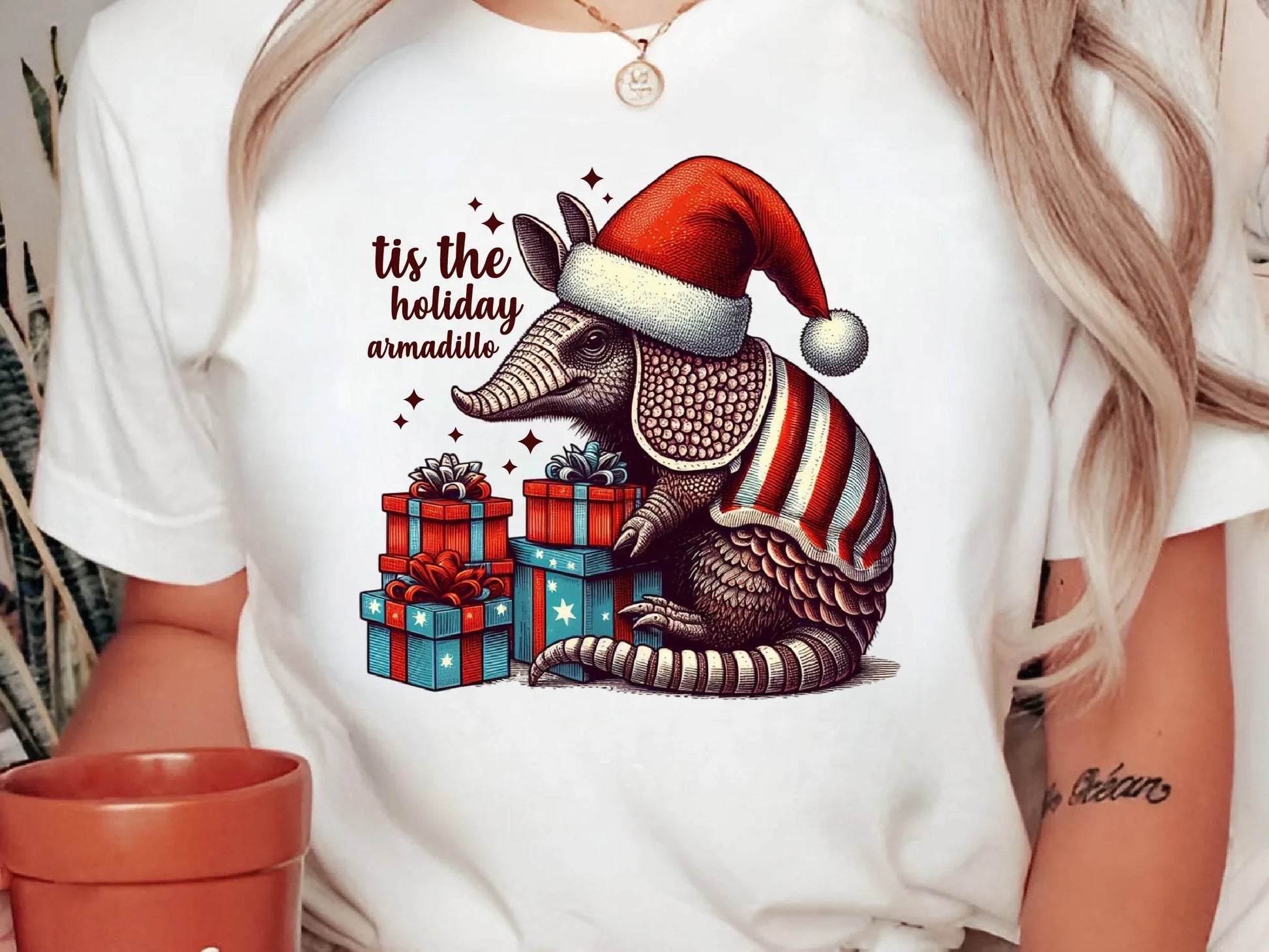 Holiday Armadillo Christmas Clipart Bundle - CraftNest - Digital Crafting and Art