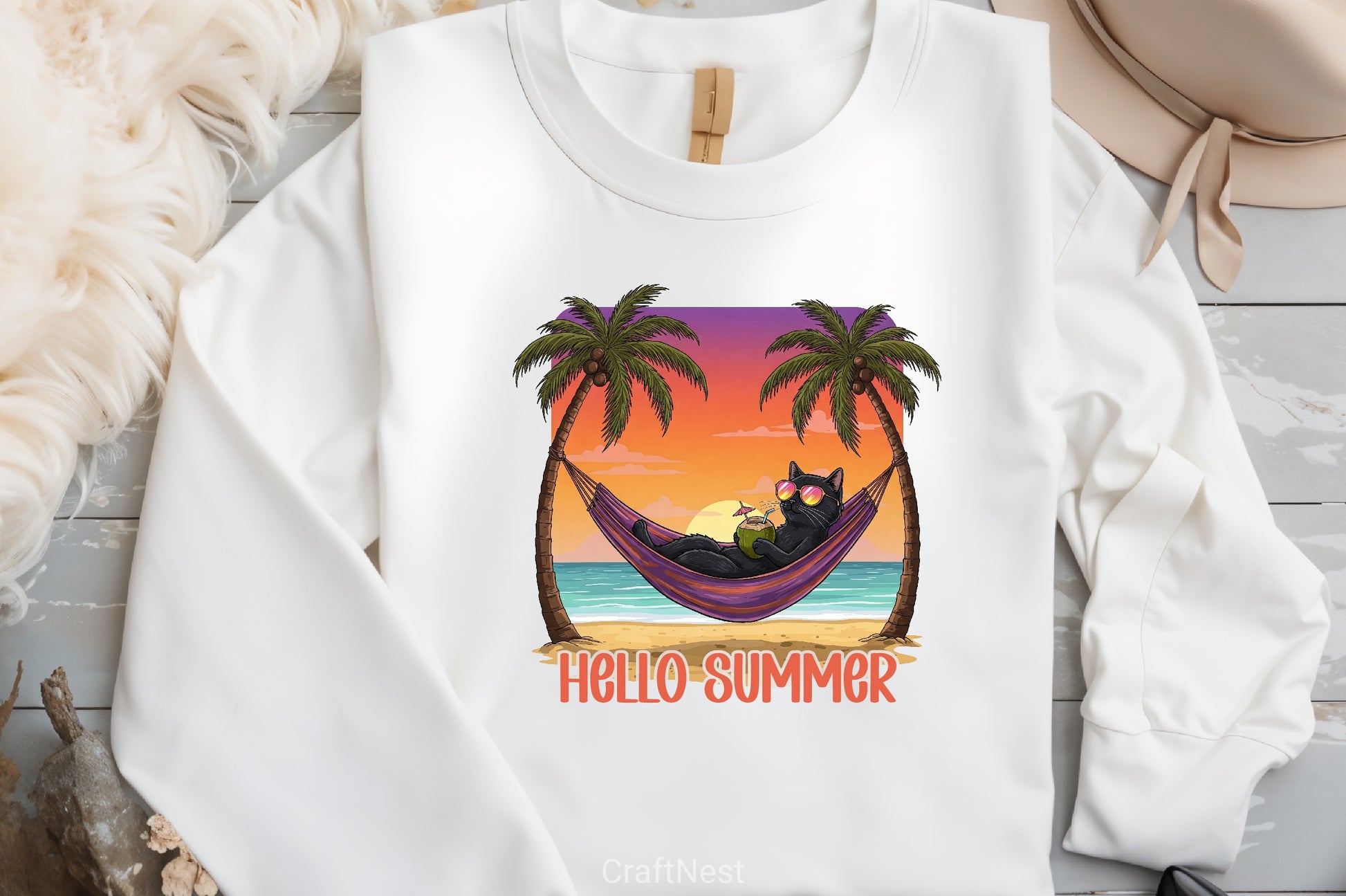 Summer Kitten Clipart Bundle - CraftNest - Digital Crafting and Art