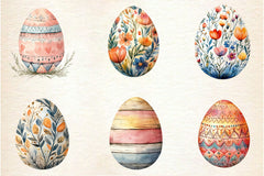 Boho Easter Eggs Clipart Bundle - CraftNest - Digital Crafting and Art