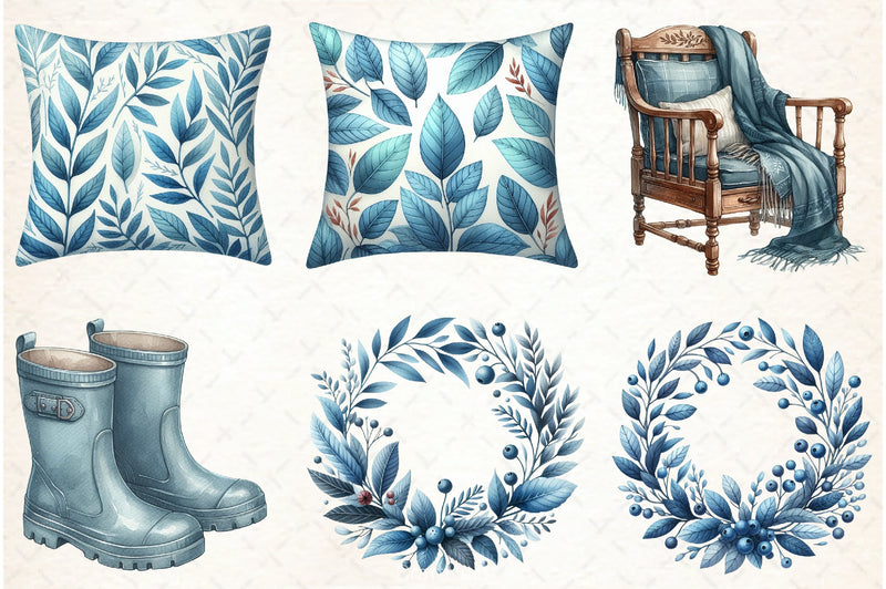 Rustic Cozy Autumn Clipart Bundle 2 - CraftNest - Digital Crafting and Art