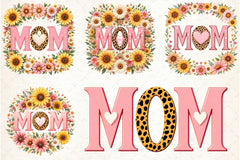 Floral Mama Mom Clipart Design Bundle - CraftNest - Digital Crafting and Art