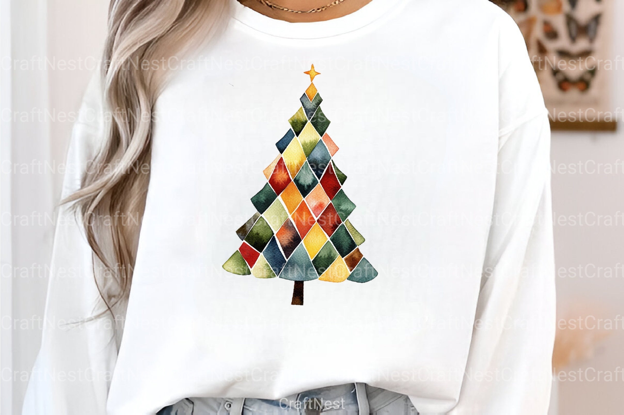 Whimsical Christmas Tree Clipart Bundle 8 - CraftNest - Digital Crafting and Art